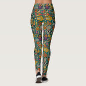 TALISMANS viridian green leggings (Dos)