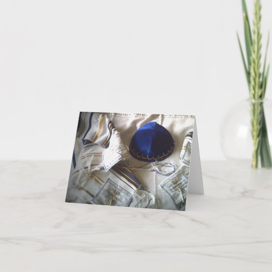 Talit en Kippah Bedankkaart (Voorkant)