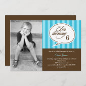 Talk Bubble Photo Invitation à la fête d'anniversa (Devant / Derrière)