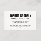 Talk Bubble Visitekaartje (Achterkant)