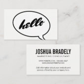 Talk Bubble Visitekaartje (Voorkant / Achterkant)