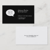 Talk Bubble Visitekaartje (Voorkant / Achterkant)