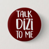 Talk Dizi Bold Maroon Button (Voorkant)