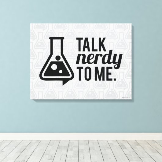Talk Nerdy Canvas Afdruk (Insitu (Houten vloer))