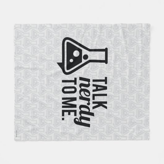 Talk Nerdy Fleece Deken (Voorkant (Horizontaal))