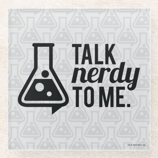 Talk Nerdy Glazen Onderzetter (Voorkant)