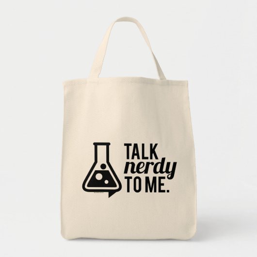 Talk Nerdy Tote Bag (Voorkant)