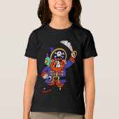 Talk Pirate or Walk The Plank Tri-Blend Shirt (Voorkant)