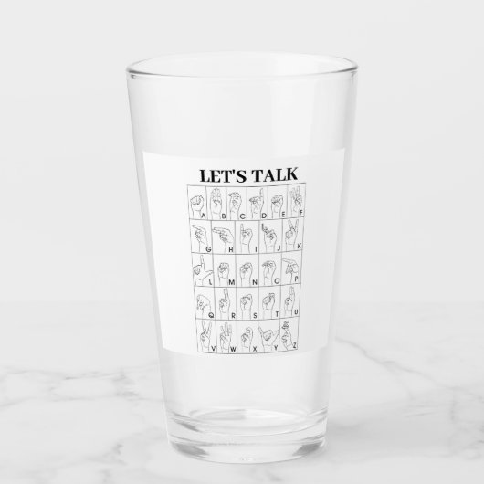 TALK SIGN-TAAL LATEN ZIEN GLAS (Voorkant)