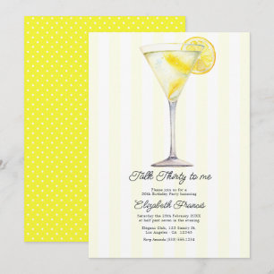 Talk Thirty to Me Dirty Martini 30e Verjaardag Kaart