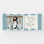 Talk Thirty To Me Martini 30th Birthday Photo Spandoek (Horizontaal)