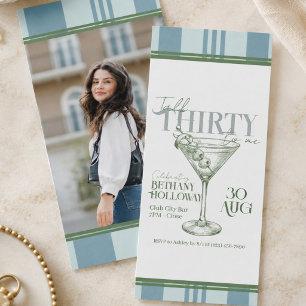 Talk Thirty To Me Martini Cocktail 30e Verjaardag Kaart