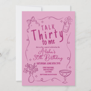 Talk Thirty to Me Party 30e avond uit Verjaardag Kaart