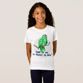 "Talk to me, I'm fluent in bird." Parrot T-Shirt  (Devant entier)