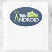 TalkAndroid-Stickers Ovale Sticker (Tas)