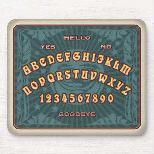 Talkbord (blauwgroen) muismat (Voorkant)