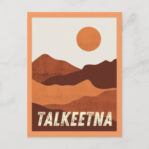 Talkeetna, Alaska Mountains Landscape Briefkaart