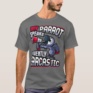 Talking African Grey Parrot Design for a Bird Nerd T-shirt