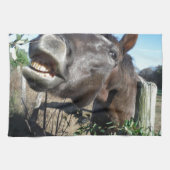 Talking Brown Horse Theedoek (Horizontaal)