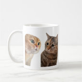 Talking Cats mème Mug double face (Gauche)