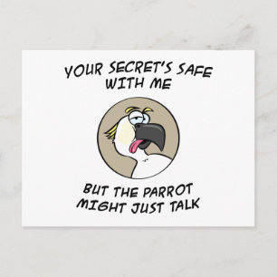 Talking Cockatau Parrot Briefkaart