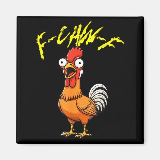 Talking Funny Chicken  Magneet (Voorkant)