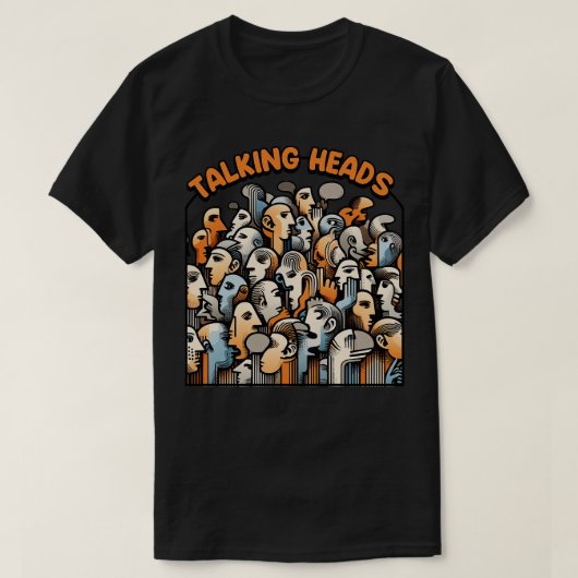 Talking Heads  ontwerp 1 T-shirt (Design voorkant)