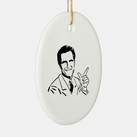 Talking Mitt Romney Keramisch Ornament (Rechts)