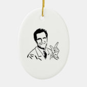 Talking Mitt Romney Keramisch Ornament (Voorkant)