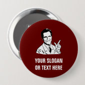Talking Mitt Romney Ronde Button 4,0 Cm (Voorkant /achterkant)