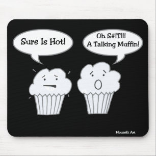 Talking Muffin Joke Mousepad Muismat