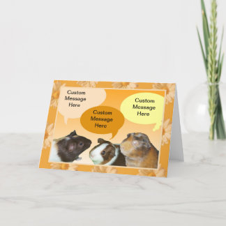 Talking Piggies Greeting Card Kaart