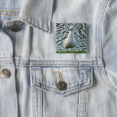 Talking Seagull Vierkante Button 5,1 Cm (In situ)