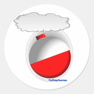 Talking Vissen Bobber (float) Ronde Sticker