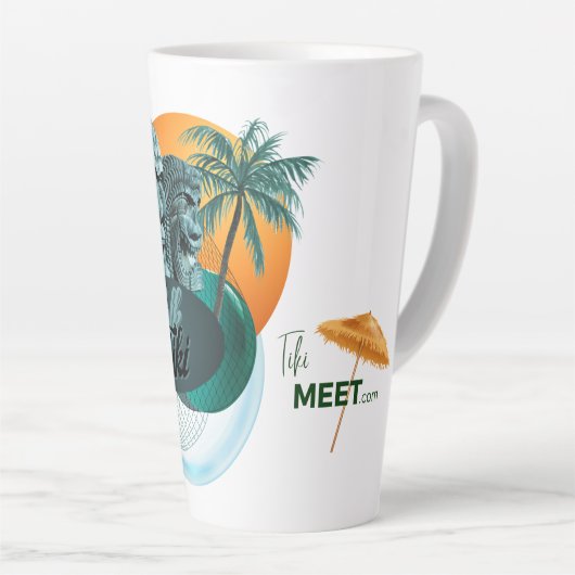 TalkTiki - Tall Latte Mug (Angle droit)