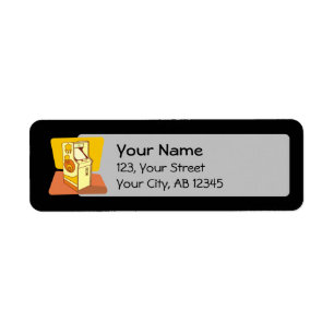 Tall arcade game console etiket