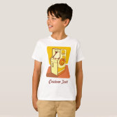 Tall arcade game console t-shirt (Voorkant volledig)