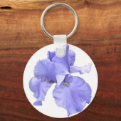 Tall Bearded Paars Iris Sleutelhanger (Voorkant)