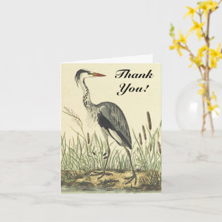 Tall Bird, "Thank You!", Vintage Look Kaart