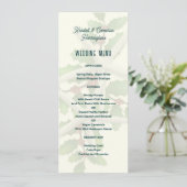 Tall Christmas Starfish Bruiloft Menu Sjabloon (Staand voorkant)