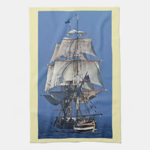 Tall Clipper Sailing Ship Kitchen Towel Theedoek