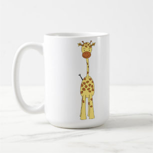 Tall Cute Giraffe. Cartoon Animal. Koffiemok