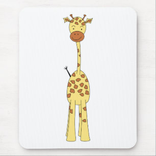Tall Cute Giraffe. Cartoon Animal. Muismat