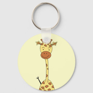 Tall Cute Giraffe. Cartoon Animal. Sleutelhanger