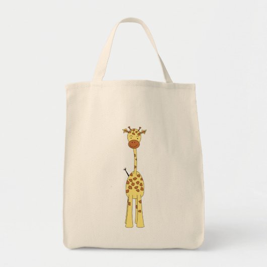 Tall Cute Giraffe. Cartoon Animal. Tote Bag (Voorkant)