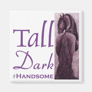 Tall Dark & Handsome - Fries Paard Magneet