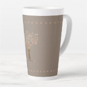 Tall Decorative Coffee Latte Mok (Rechterhoek)