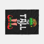 Tall Elf Christmas Matching Family  Fleece Deken (Voorkant (Horizontaal))