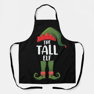 Tall Elf Matching Family Kerstmis Schort