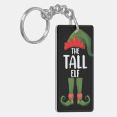 Tall Elf Matching Family Kerstmis Sleutelhanger (Voorkant Links)